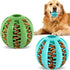 Chew Toy Balls 2pack Interactive Dog Treat Dispensing Ball Rubber Dog Puzzle Toy Chewing Toys for Boredom and Brain Stimulating Game Puppy Teethin...