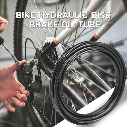 5000mm Bike Hydraulic Disc Brake Hose Kit for Shimano BH59 System, Black Brake Hose Kit...