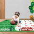 Football Baby Monthly Milestone Blanket Sports Month Blankets Growth Chart Nursery Swaddling Blankets Gift Ideas for Newborn Baby Shower Photograp...