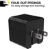 Scosche HA12-RP SuperCube 12W Single USB Port Portable Wall Charger Adapter for All USB Devices, Cell Phone, Tablet, Travel Charger in Black...