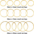 70pcs Earrings Beading Hoop for Jewelry Making, Earrings Findings Hoops Earring Circle Accessories Open Bezel Pendant Frame for DIY Craft,Earring ...