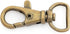 CRAFTMEMORE Swivel Lobster Claw Clasps Classic Trigger Snap Hooks CS10 Purse Landyard Clip 5/8" 3/4" 1" Pack of 10 (5/8 Inch, Antique Brass)...