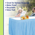 Party Dimensions Plastic Table Skirt, 29-Inches by 14-Feet - Light Blue - 1 Pack...