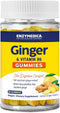 Enzymedica, Ginger & Vitamin B6 Gummies, Support for Occasional Nausea & Indigestion, High Potency, Equivalent to 200 mg Ginger Extract, 60 Count...