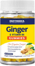 Enzymedica, Ginger & Vitamin B6 Gummies, Support for Occasional Nausea & Indigestion, High Potency, Equivalent to 200 mg Ginger Extract, 60 Count...