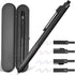 AUAUY 4 in 1 Multicolor Pen,Metal Cased Multifunction Pen,Gravity Sensor Multifunction Pen, 0.5mm 3 Color Ballpoint & 0.5mm Mechanical Pencil Come...