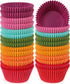 Caperci Rainbow Standard Cupcake Liners Bright Colorful Muffin Baking Cups 350-Count, Odorless, Upgraded & Food Grade Grease-Proof Paper...