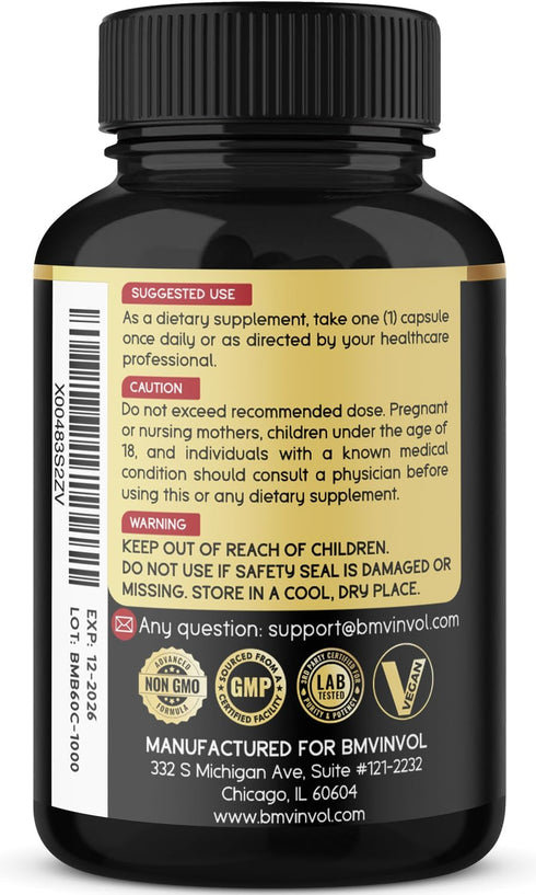 Berberine with Ceylon Cinnamon, Turmeric, Milk Thistle, Artichoke, Black Pepper - 60 Count - Pack of 1...