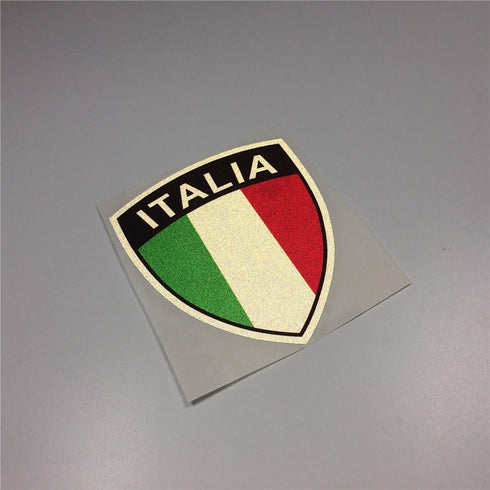 Car Styling Italy Flag Italia Car Sticker Decals Vinyl Tape Reflective 12x10cm...
