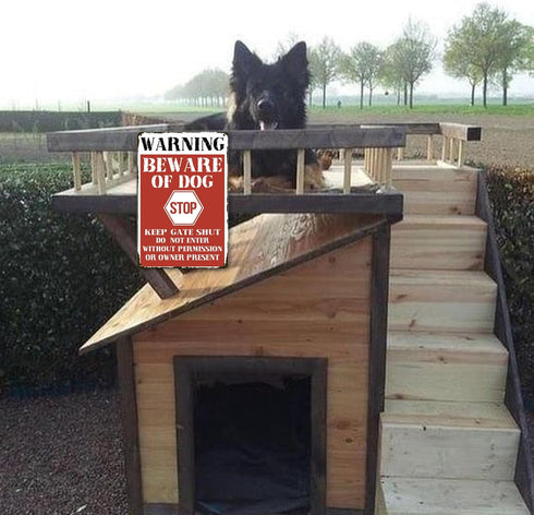 Beware Of Dog Signs For Fence Do Not Enter Dog Sign Funny Dog Metal Tin Signs Warning Signs For Property Metal Dogs On Premises Sign Outdoor Dog Y...