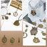 JIALEEY Antiqued Bronze Clock Face Charm Pendant, Wholesale Bulk Lots Mixed Gears Steampunk Charms Pendants DIY for Necklace Bracelet Jewelry Maki...