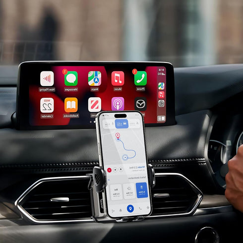 ELOHEI for Mazda CX5 Phone Holder with Custom Base, Car Phone Holder for 2017-2024 Mazda CX5 Accessories, Specifically Design Mazda CX5 Phone Moun...