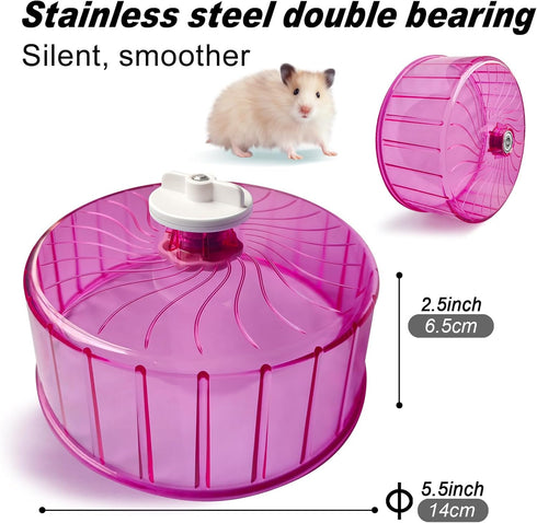 Hamster Wheel,Silent Wheel,Super Silent Hamster Exercise Wheels,Silent Hamster Wheel,Adjustable Stand Hamsters Exercise Wheels,Quiet Rat Wheel (? ...