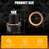 M14x1.5 Aluminum Magnetic Oil Drain Plug with 1 Pcs Copper Gasket Crush Washer Sump Drain Nut Bolt Oil Pan Bolt Anti Leakage Seal Replacement for ...