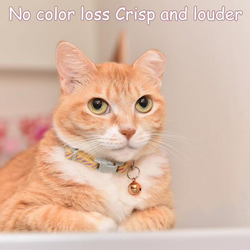 Cat Bell, 8 PCS Bell for Dog Collar Charm Dog Collar Bell Round Dog Bells Cat Bells for Collar Loud Dog Training Bell with Pet Collar Accessories ...