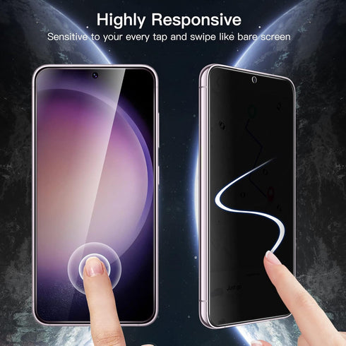 JETech Privacy Screen Protector for Samsung Galaxy S23+ / S23 Plus 5G 6.6-Inch with Camera Lens Protector, Anti-Spy Tempered Glass Film, Fingerpri...