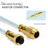 ATTACK SHARK Custom Coiled USB C to A Cable for Gaming Keyboard,Double-Sleeved Starlight Braided Cable with Detachable Metal Aviator 24K Gold Conn...