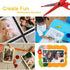 UCEC Craft Scissors Decorative Edge, 6 Pack Extended Crafting Scissors, Pattern Scissors with Different Designs on Blades, Fun Scissors for Kids, ...