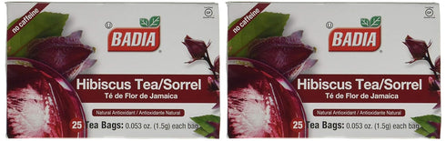 Badia Hibiscus Tea, 2 Pack (Each 25 Bags)...