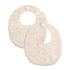 GZMM Baby Bib For Girls,Reversible Waterproof Handmade Natural Cotton Baby Drool Bib 0-12 months 2 Pack (off-white color, 0-12 months)...