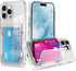 Wallet Case for iPhone 15 Pro with 3-4 Credit Card Holder Slot Shockproof Hybrid Heavy Duty Protection Clear Phone Cover Compatible with 15 Pro 6....
