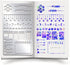 Bookmark Metal Stencils Calendar Stainless Steel Stencil Stars Arrowheads Drawing Painting Stencils Journal Planner Stencils for Diary Wood Carvin...