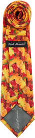 Jacob Alexander Men's Fall Leaves Happy Thanksgiving Regular Neck Tie - Yellow Orange...