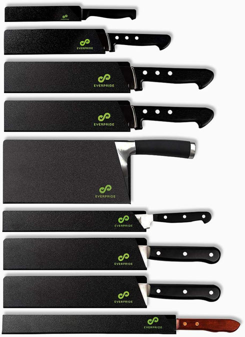 EVERPRIDE 9-Piece Knife Guard Set, Universal Blade Cover Sheaths for Chef and Kitchen Knives Durable Knife Edge Guards Include Multiple Sizes to P...