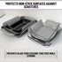 Evelots Bakeware/Cookware Scratch Protectors-Pots/Pan/Dish Dividers-Set of 12 - Two Large Sizes-Extra Thick Felt - Prevent Chips and Cracks When S...