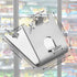 HK 920158 Freezer Shelf Clip, Fridge Cooler Shelf Support, Replacement Shelf Square Buckles Clips, Stainless Steel Hooks Shelf Clip for Refrigerat...
