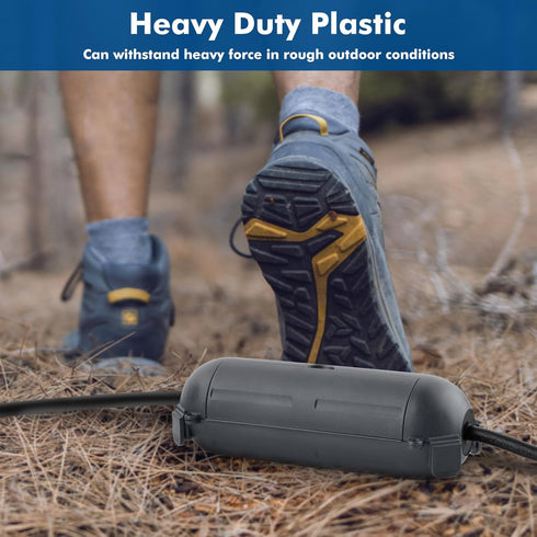 2 Pack of RESTMO Compact Outdoor Extension Cord Cover, IP44 Waterproof Box and Safety Housing Case, Ideal to Protect Outdoor Plugs, Electrical Con...