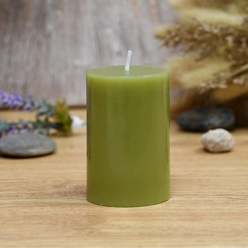 Jeco “2” Diameter by 3” Sage Green Pillar Candle,CPZ-2311...