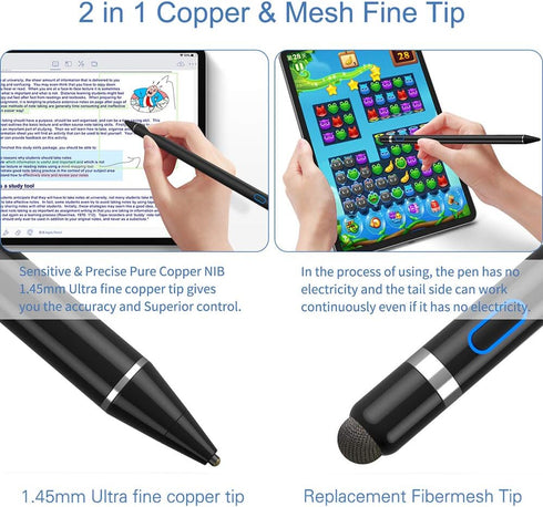 KECOW Active Stylus Compatible with iOS&Android Touch Screen, Digital Pen for iPad, Cellphone&Tablet, Stylus Pen for iPad, iPad Pro/Air/Mini, iPho...