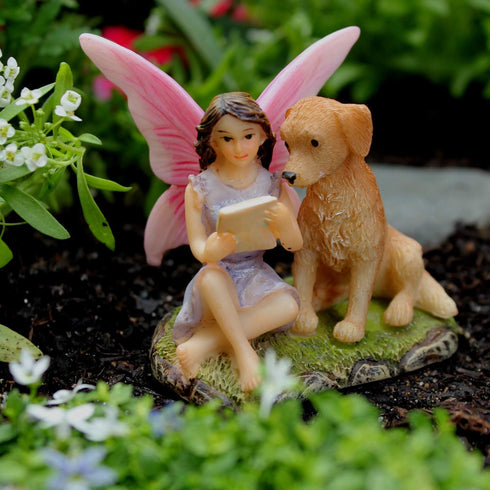 Fairy Garden Fairies - Fairy Garden Accessories for a Fairy Garden - Fairies for Fairy Garden, Sofia with Dog for Miniature Garden - 1 Item...