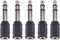 eBoot Headphone Adapter 6.35 mm Male to 3.5 mm Female Stereo Audio Earphone Jack Adapter, 5 Pieces, Black...