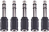 eBoot Headphone Adapter 6.35 mm Male to 3.5 mm Female Stereo Audio Earphone Jack Adapter, 5 Pieces, Black...