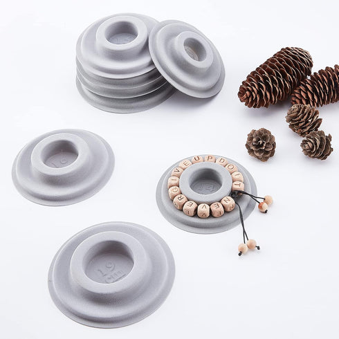 AHANDMAKER 8 Sizes Flocked Bracelet Design Bead Beading Board, DIY Beading Jewelry Tray Mats for Creating Design Bead Bracelets Jewelry Making...