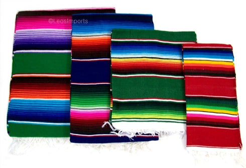 Leos Imports (TM Mexican Sarape Blanket (Small 40"x20")...