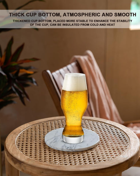 LUXU IPA Beer Glasses(Set of 4),16 oz Pilsner Beer Glasses,Craft Beer Bar Glasses,Lead-free Drinking Glasses,Ideal Gifts for Lager,Ale or Craft Be...