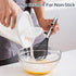 Silicone Whisk, Stainless Steel Wire Whisk Set - 3 PCS Rubber Whisks for Cooking, Non-stick Cookware, Kitchen, Balloon Egg Beater Perfect for Blen...