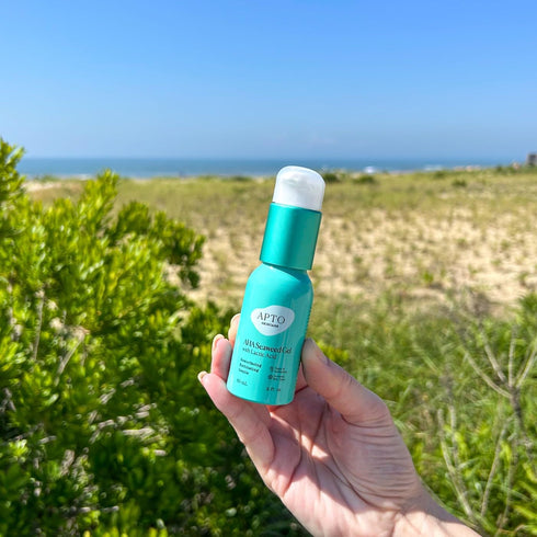 Skincare AHA Seaweed Gel with Lactic Acid, Resurfacing & Deeply Exfoliating Formula, 2 fl. oz....