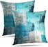 Turquoise Throw Pillow Covers 20x20 Teal, 2 Pack Square Decorative Pillow Cases Cushion for Farmhouse Home Decor...