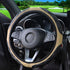 Car Steering Wheel Cover, 15 Inch Steering Wheel Protector Car Decorations for Women Men, Leather Elastic Anti-Slip Auto Kit Replacement, Car Inte...