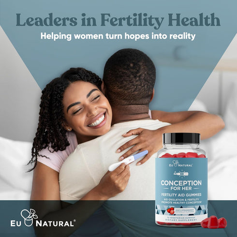 Conception for Her Fertility Gummies - Fertility Supplements for Women with Myo Inositol, Folate & More Essential Nutrients - Delicious Juicy Stra...
