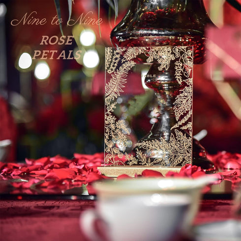 Nine to Nine Pack of 1000 Rose Petals, Artificial Flowers for Decoration Wedding Party (Champagne)...