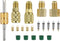 R410A R134A Adapters Mini Split Adapter Fitting Kit 5/16" SAE 1/4" SAE Flare, 1/2 Acme 1/4" SAE Female to Male Brass Fitting Kit with Valve Core R...