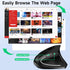 Ergonomic Optical Wireless Mouse Stylish Rechargeable 2.4G Optical Vertical Mice Cordless Mouse with USB Receiver, 800/1200 /1600 DPI, 5 Buttons f...
