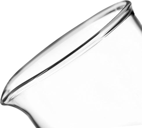 EISCO Beaker, 600ml - Tall Form with Spout - White, 50ml Graduations - Borosilicate 3.3 Glass...