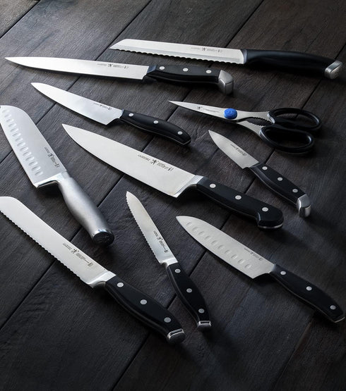 HENCKELS Statement Razor-Sharp 8-inch Slicing Knife, German Engineered Informed by 100+ Years of Mastery, Black/Stainless Steel...