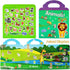 Reusable Sticker Books for Kids, 2 Sets Travel Removable Toddler Sticker Books for 3 4 5 Year Old Girls Boys Birthday Gifts Educational Learning T...